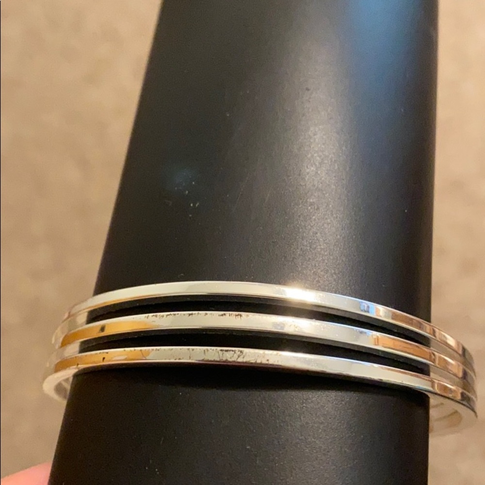 Silver cuff bracelet